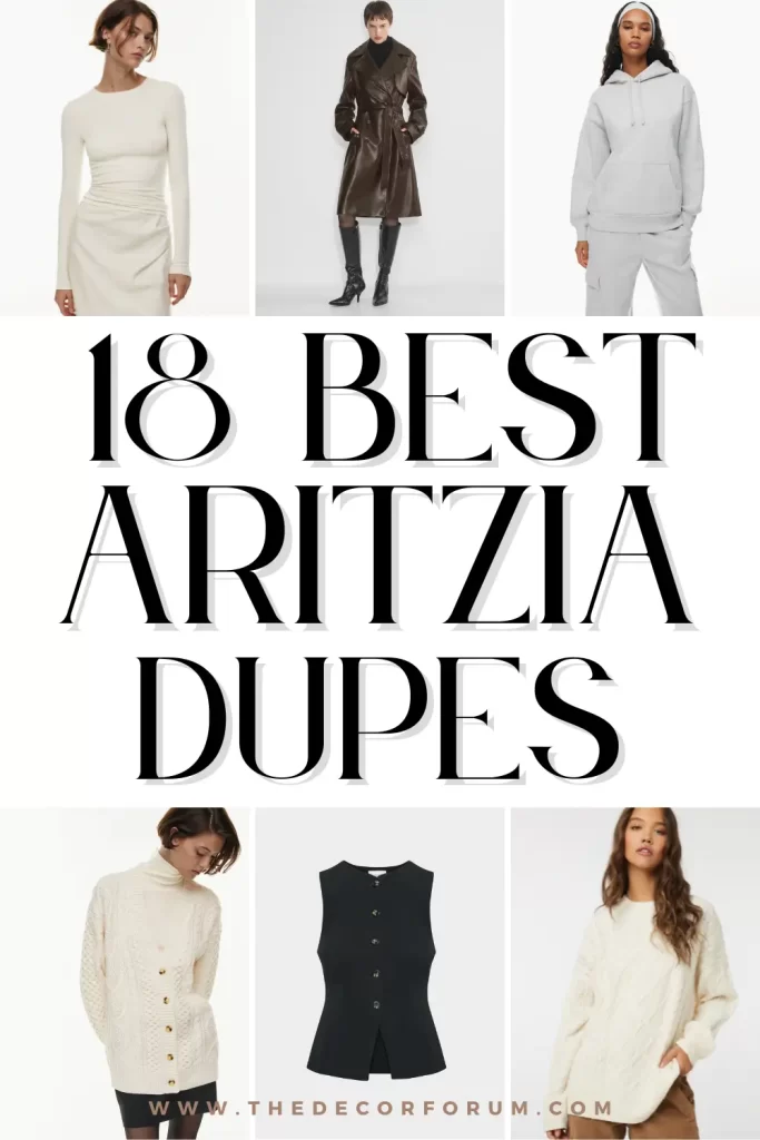 Best aritzia dupes for fall and winter 2025 from places like Amazon, Abercrombie & Fitch, Dynamite, Joe Fresh, Old Navy, and more