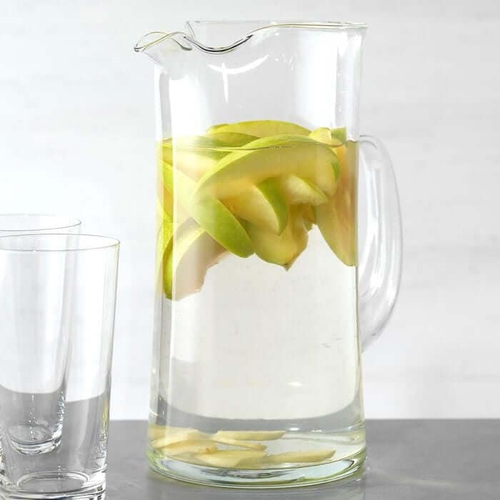 Pitcher of apple ginger water