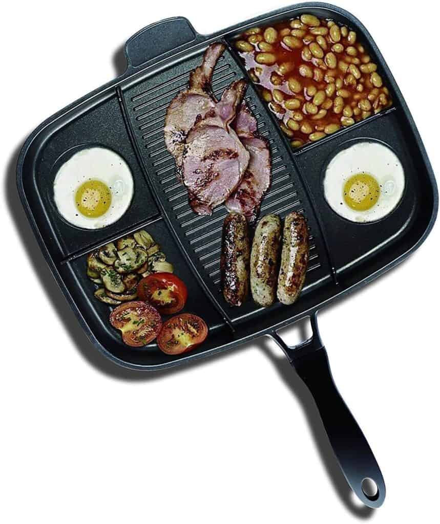 5 in 1 frying pan that cooks 5 things at once