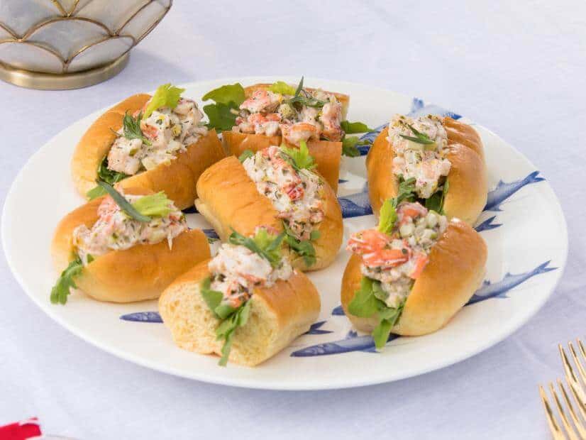 Mono lobster rolls on a plate