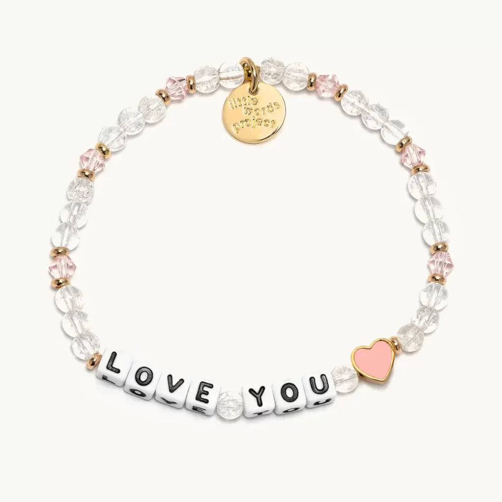 Love you bead bracelet