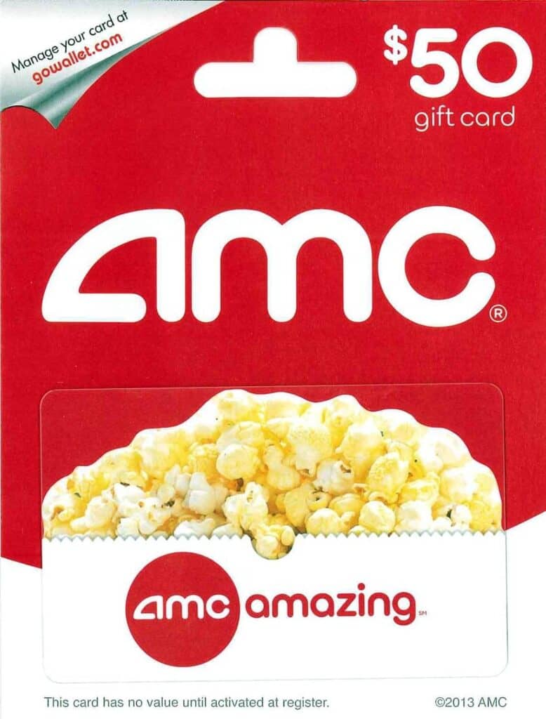 A gift card for the movie theatre, a great gift for teens