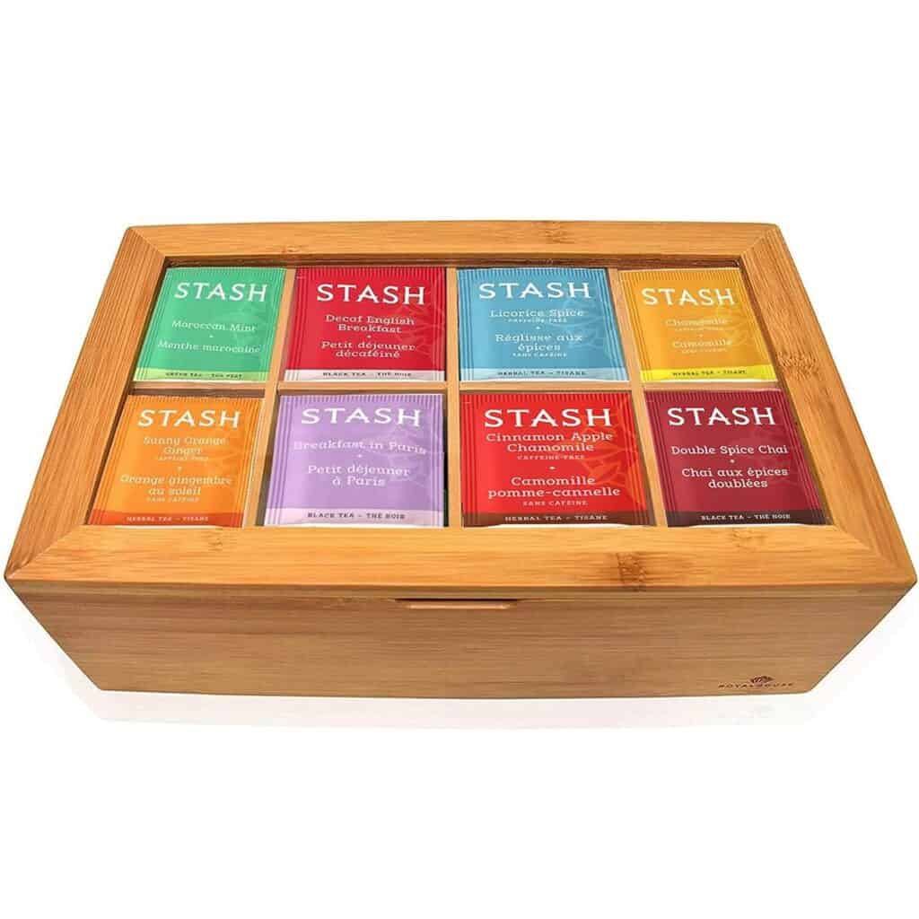 Stash tea gift set with bamboo box