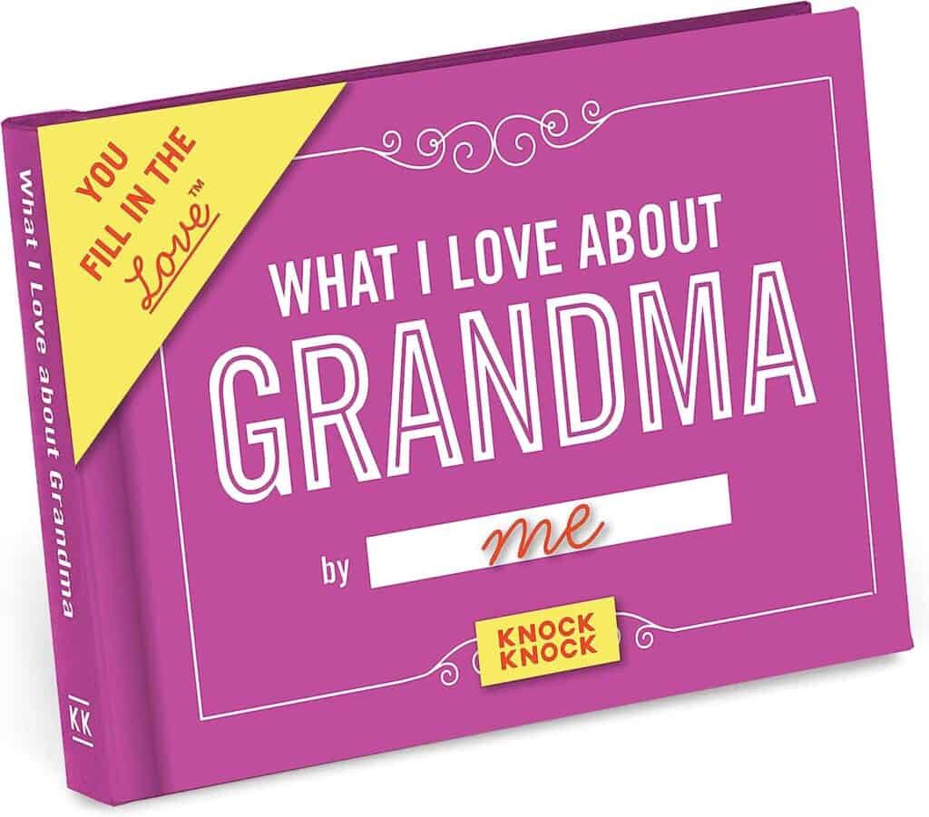 Fill in the blank book about grandma