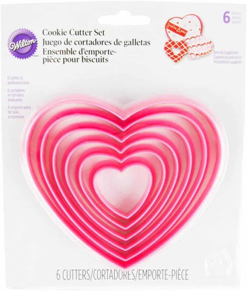 wilton nesting heart cookie cutters space saving