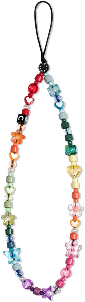 Rainbow gloss phone charm strap for teens