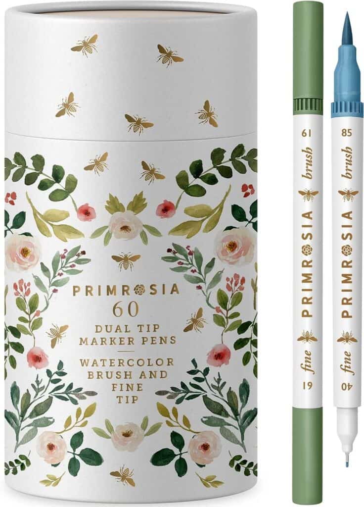 Watercolor and fine line brush duo set 