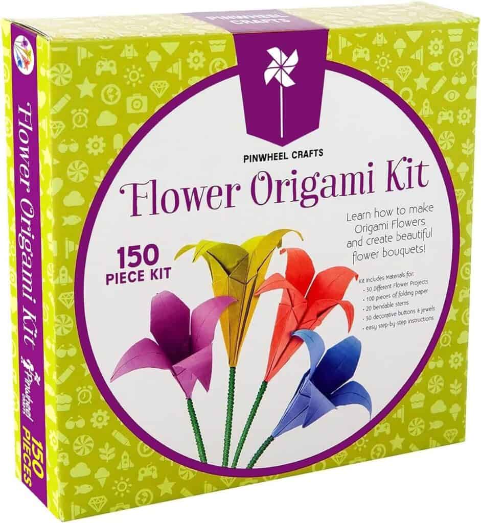 Flower origami kit for beginners great Easter gift