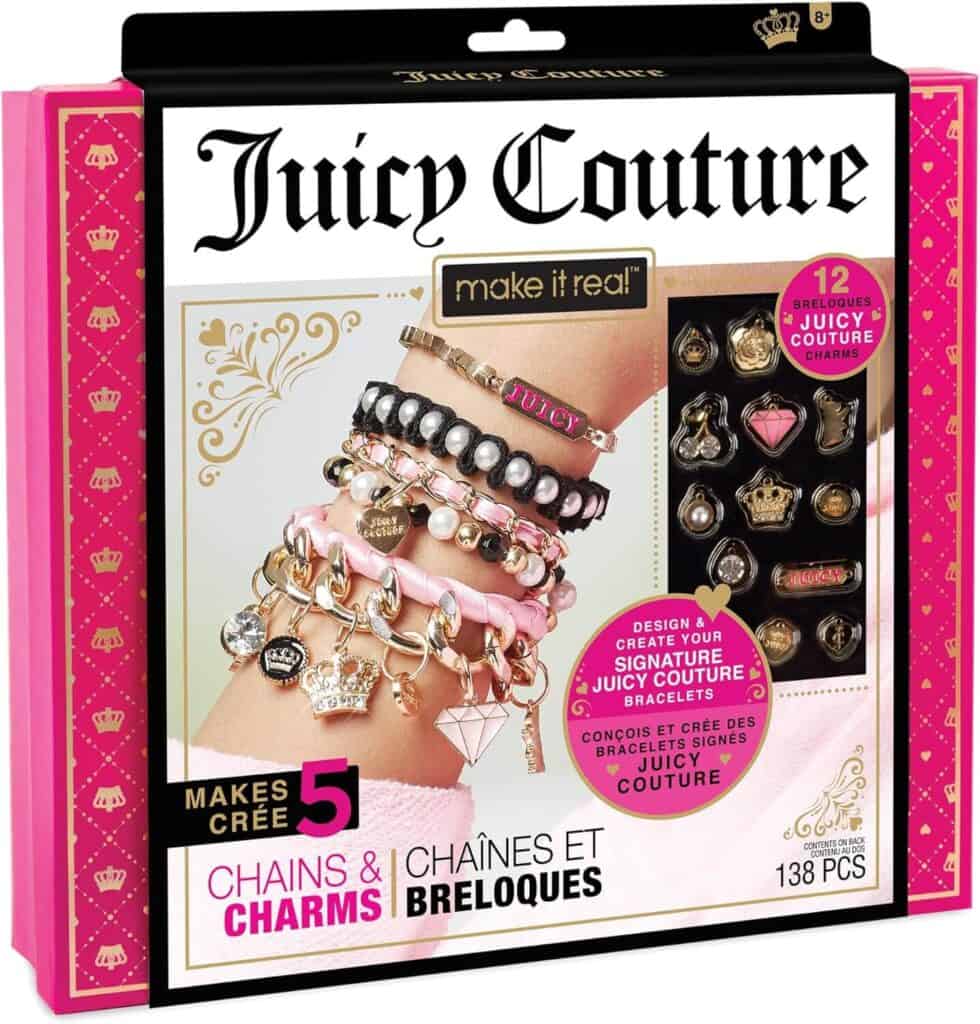 Juicy Couture DIY charm bracelet kit for teens Y2K fashion