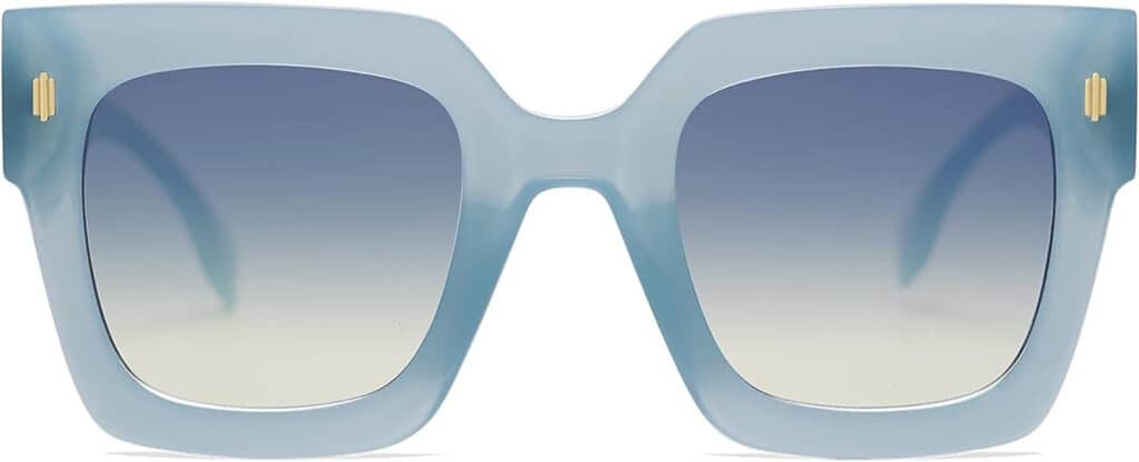 Pastel blue sunglasses