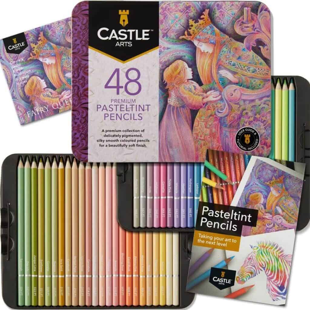 Pasteltint pastel pencils for blending stippling 