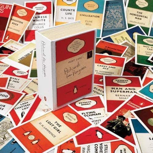 Postcards of famous books collectors box