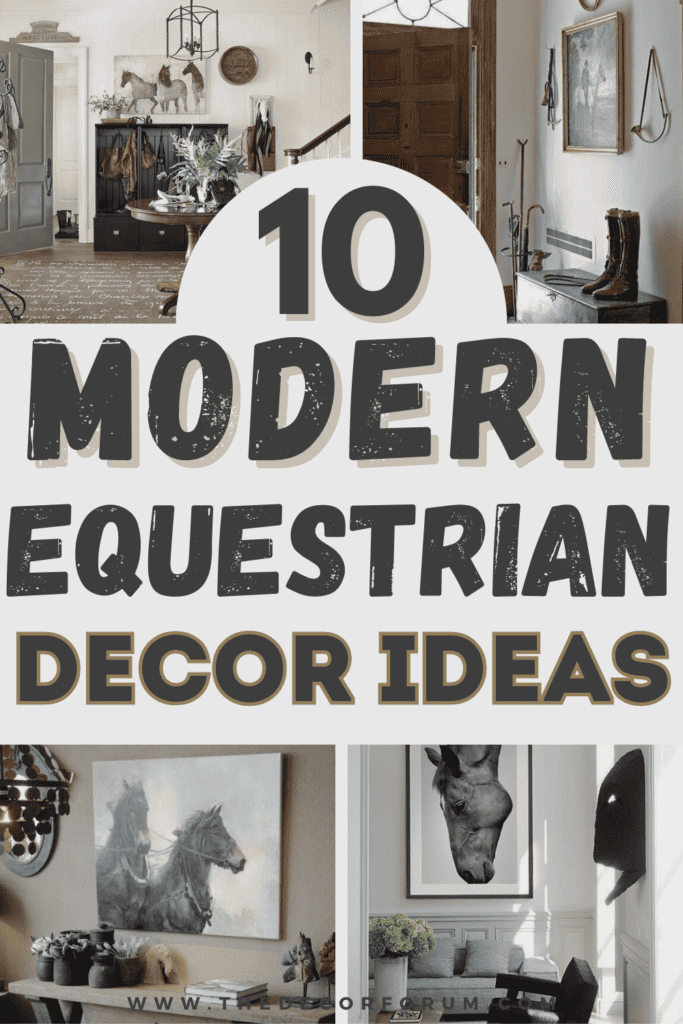 10 ideas for incorporating equestrian decor accents into your home