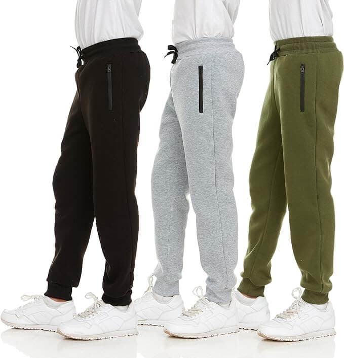 Boys athletic pants feature a chic, sporty look with convenient and practical zipper pockets, ideal for wearing with your favorite t-shirt, hoodie or sports jacket.