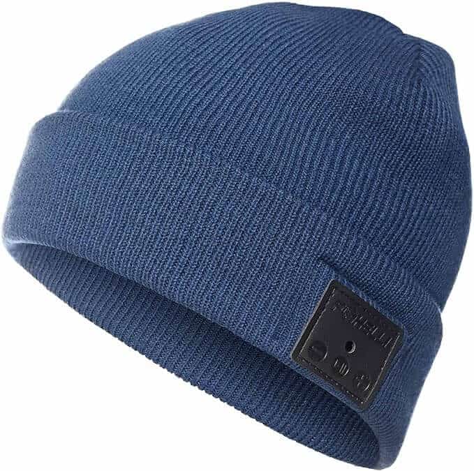 Wireless bluetooth beanie toque so you can listen to music and keep your head warm at the same time.