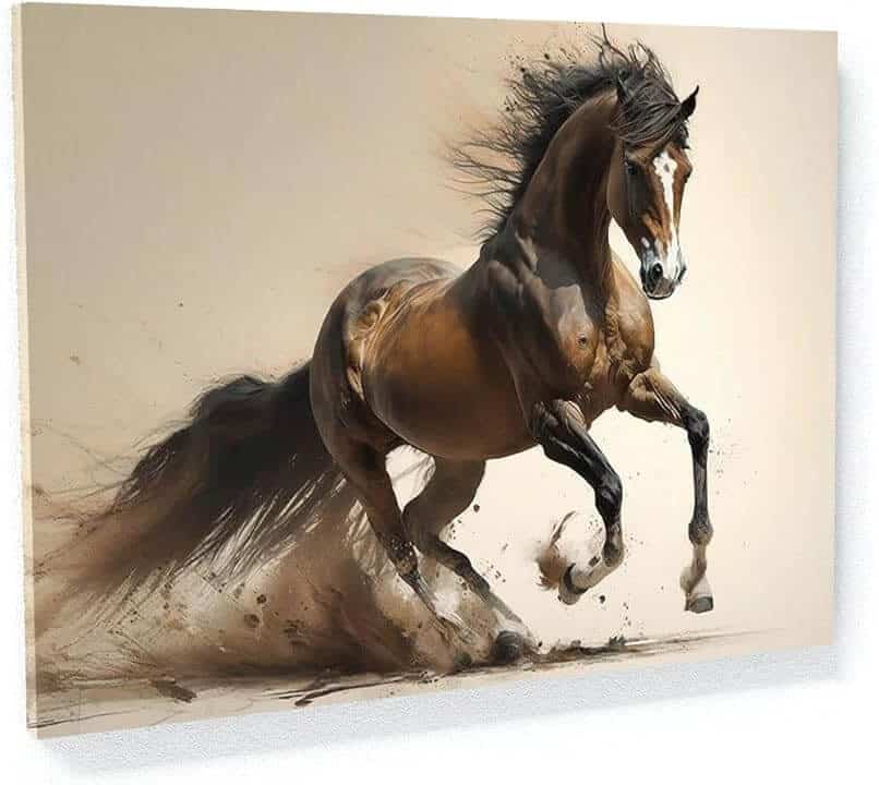 Trotting horse picture perfect for livingroom or bedroom