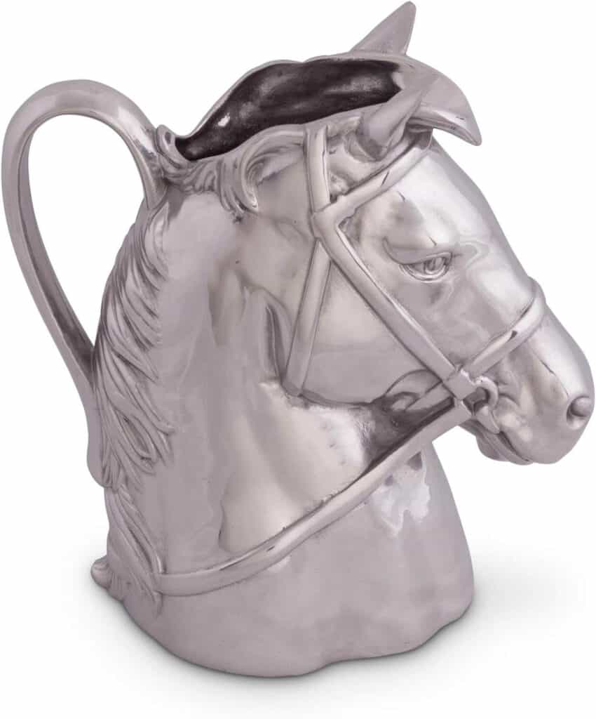 Horse head pitcher that would look beautiful displayed in a modern or farmhouse scheme home