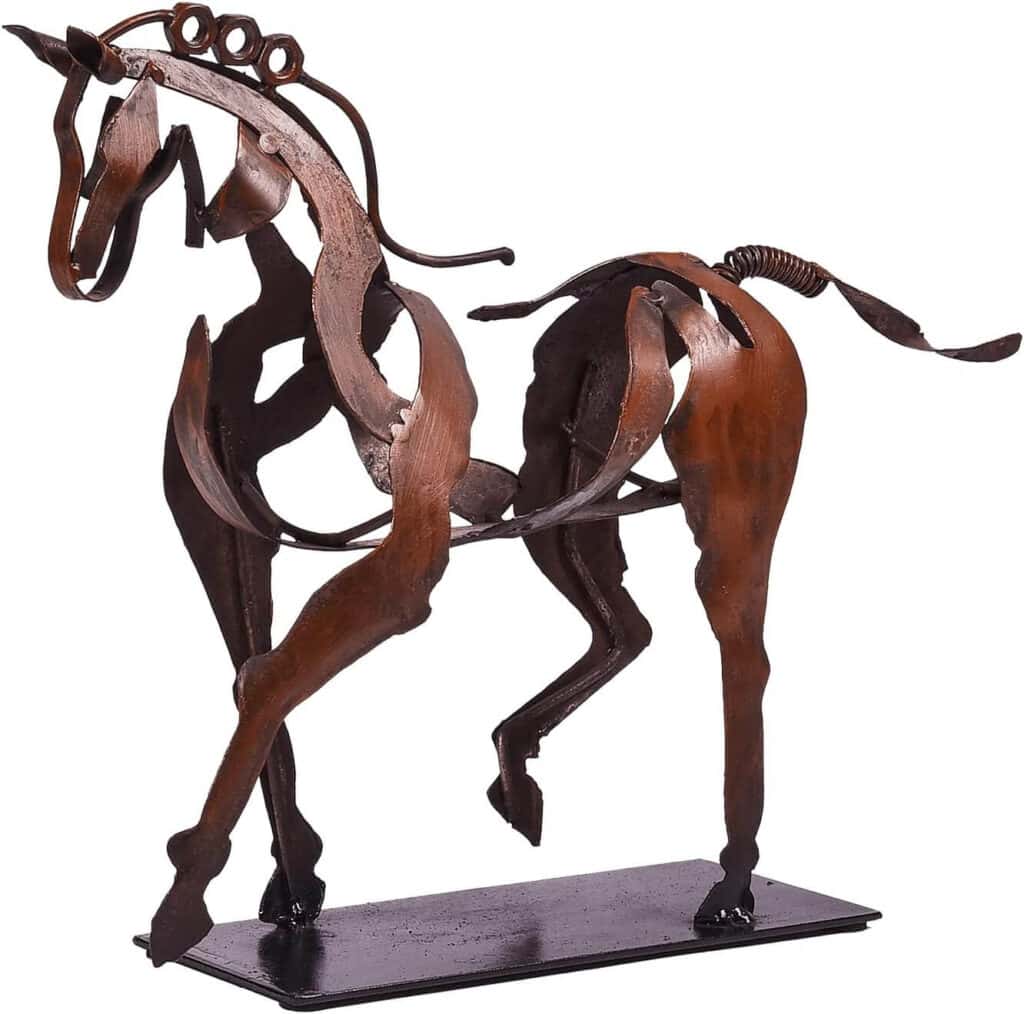 Abstract modern horse sculpture