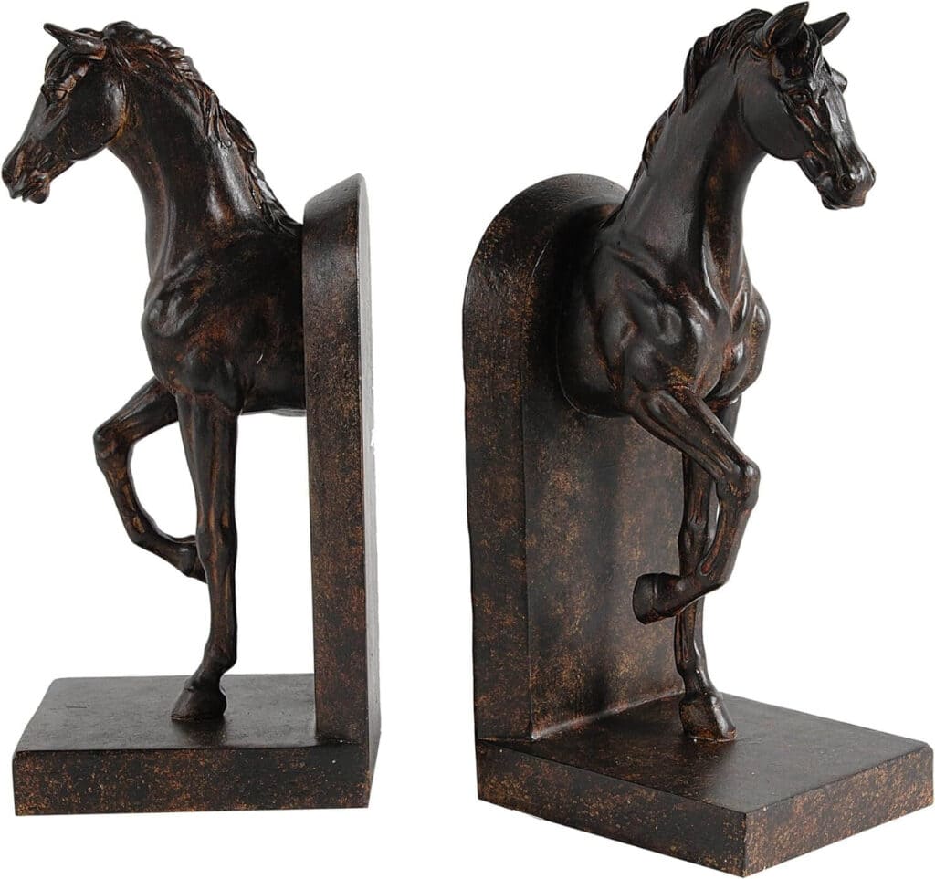 Classy antique looking horse bookends