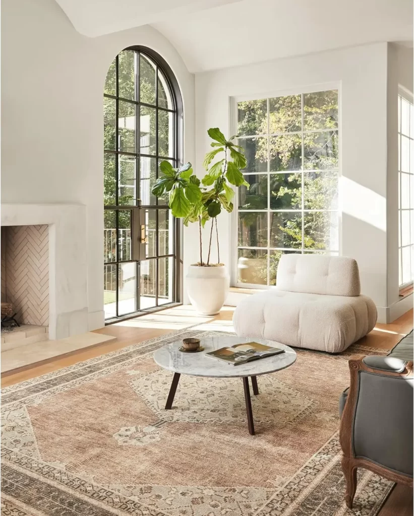 Tuscan living room rug available on Amazon