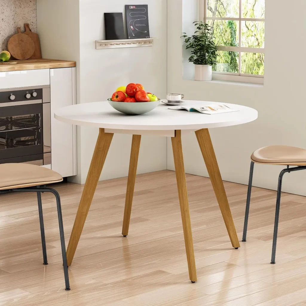 Compact table for long narrow dining room