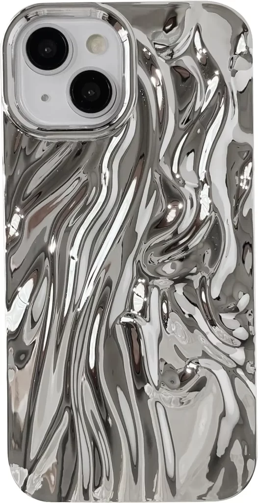 Metallic chrome phone case