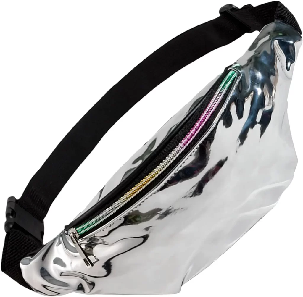 Chrome fanny pack