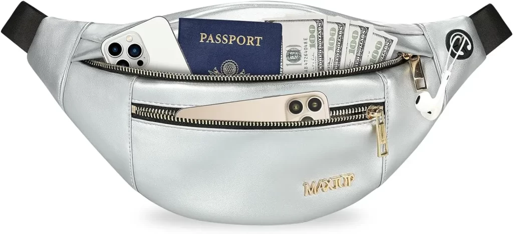 Silver fanny pack