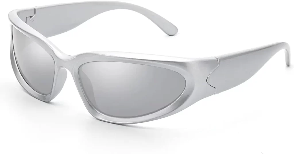 Y2K silver sunglasses