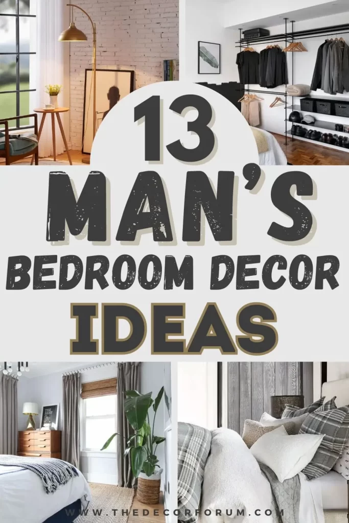 13 man's bedroom decor ideas