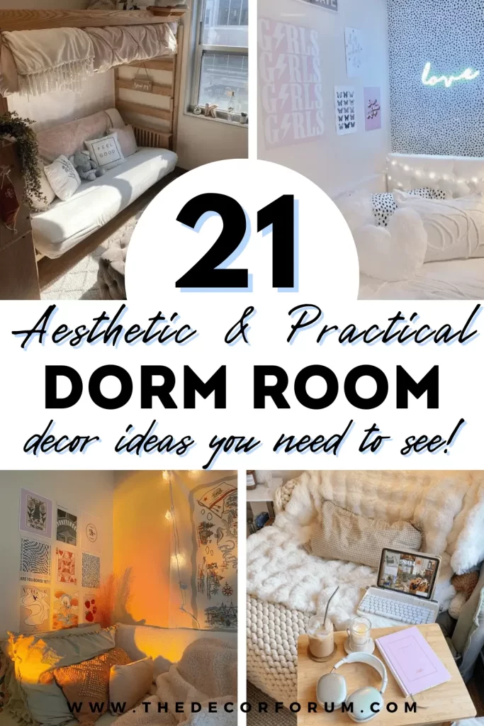 21 aesthetic dorm room ideas