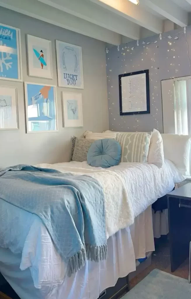 Cute dorm room color scheme