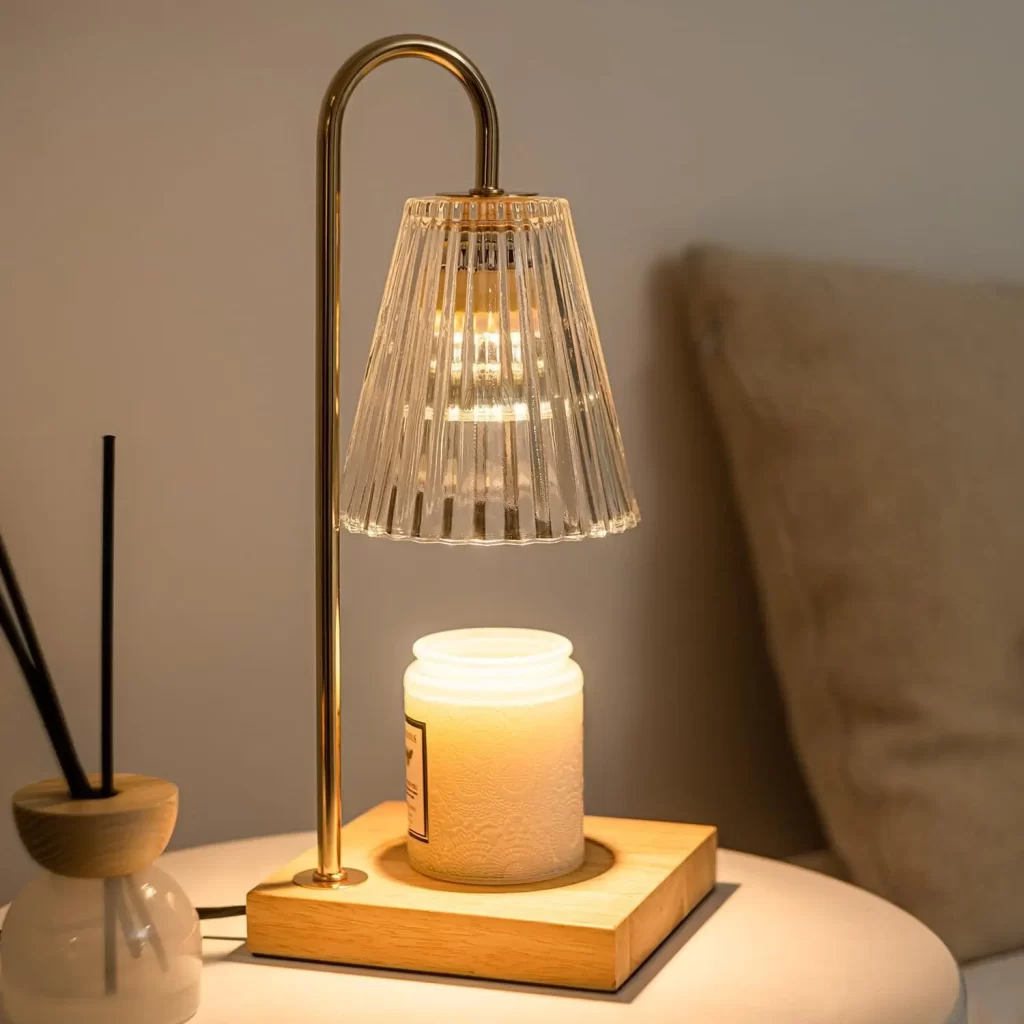 Electric candle lamp for women's bedroom decor