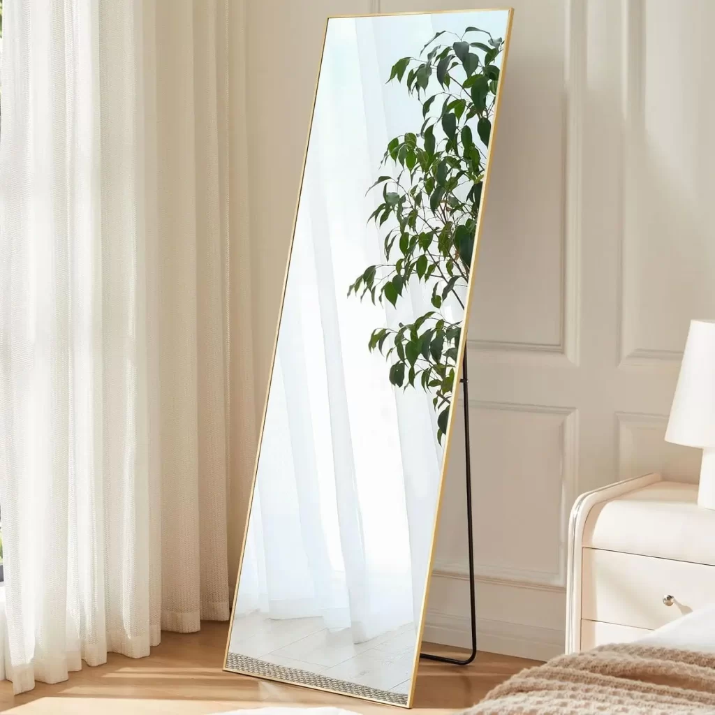 Full body mirror with stand for dorm room