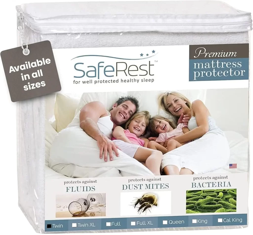 Mattress protector for dorm bed