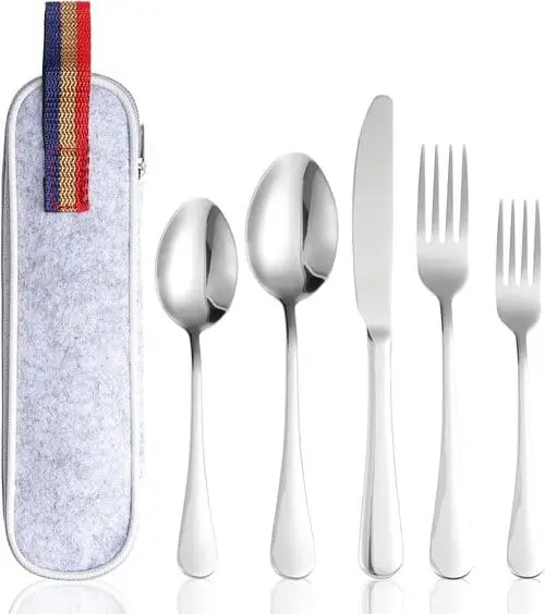 Cutlery set for one person is perfect for college student