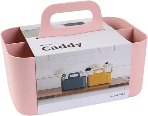 Dish caddy for bringing dishes to communal kitchen to wash dishes