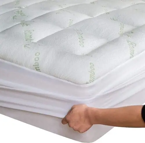 Breatheable mattress topper helps make your dorm bed more comfortable and plush