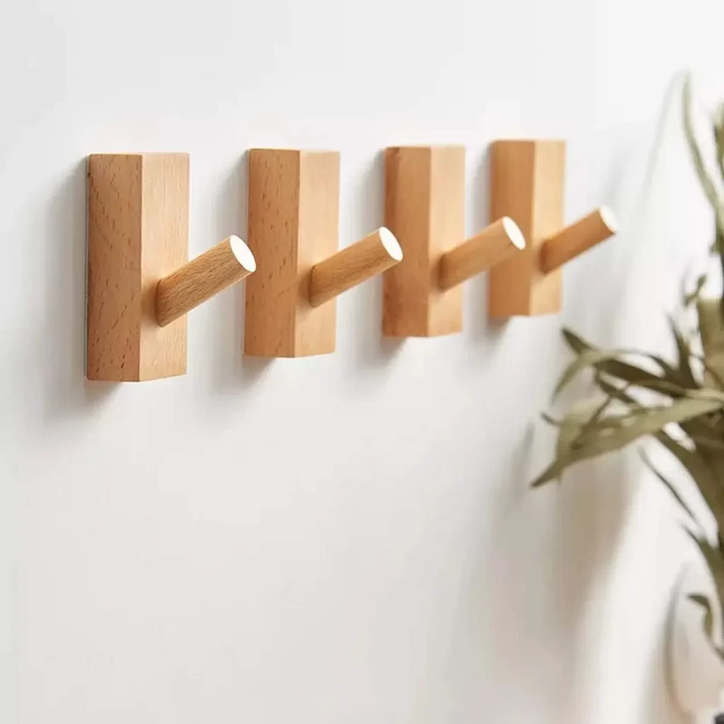 Cute no nails wall hooks for dorm room