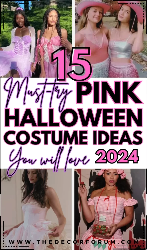 15 must-try pink halloween costume ideas you will love 2024