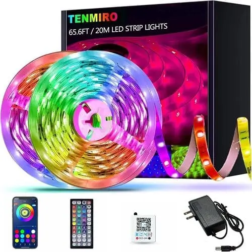 LED Light Strips – Trendy Christmas Gift for Tween Girls 2024. Create a Colorful Room Ambiance with Customizable Lights and Remote Control.