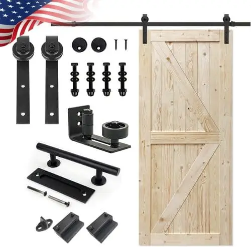 barn door kit on amazon for white farmhouse aesthetic