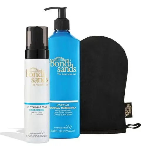 Bondi Sands self-tan kit makes. a great Christmas gift for sistrs who love a tan throughout the winter months