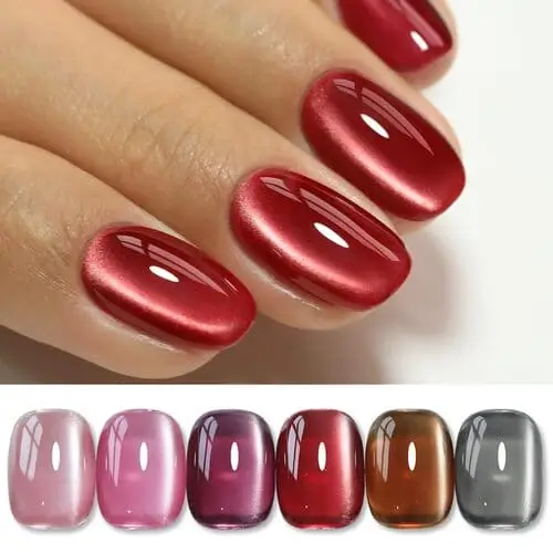 Velvet nail polish kit available on amazon to create fall nails at home