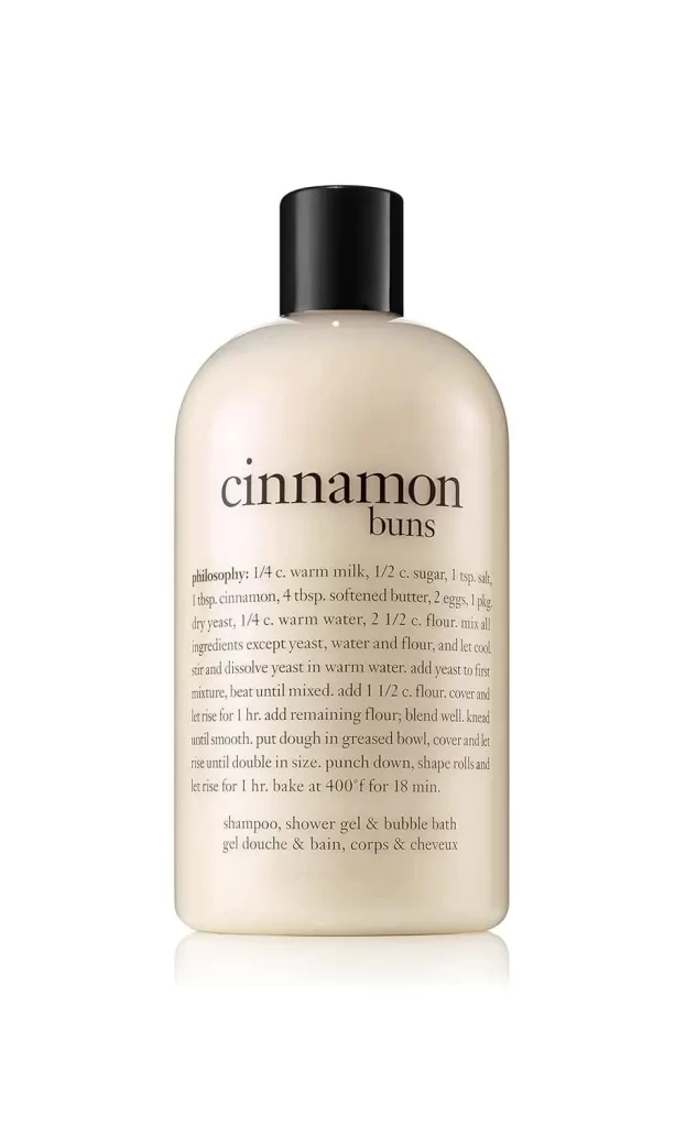 Cinnamon bun bubble bath and body wash smells like buttercream and cinnamon