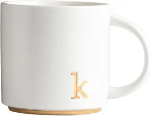 Monogrammed mug is a cute gift for sister in college to let her know you're thinking about her