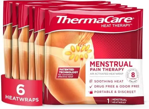 Adhesive menstrual cramp heat patches to put in school survival kit