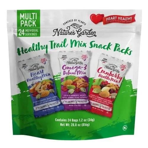 Trail mix snack packs for school emergency kit