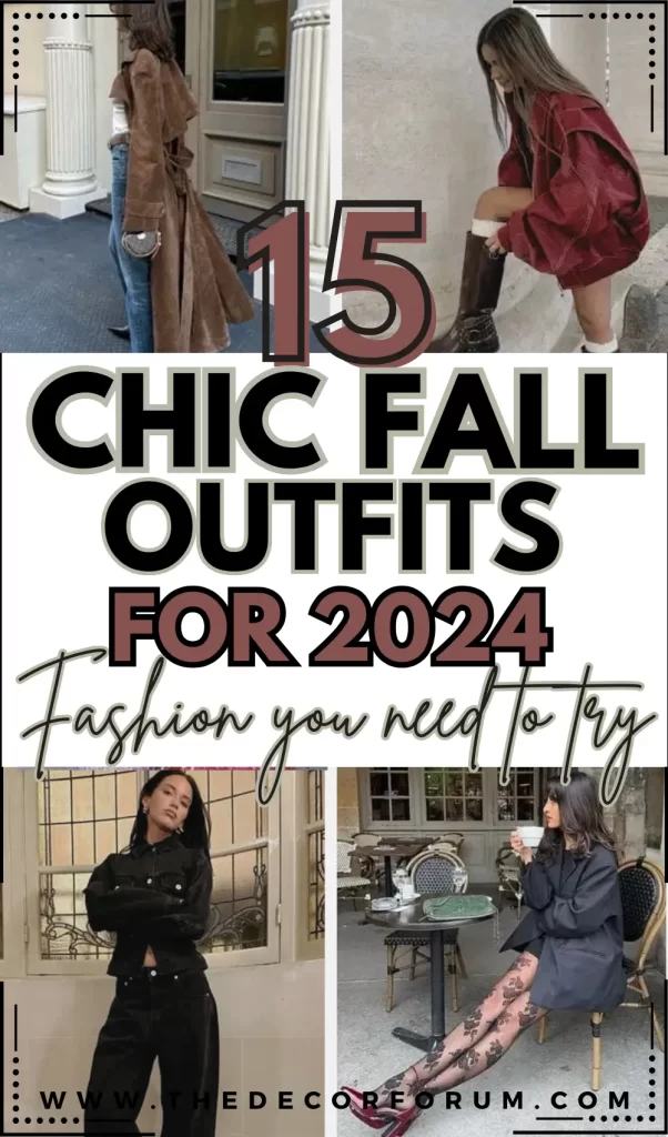 15 chic fall outfits for 2024: fashion  to recreate now