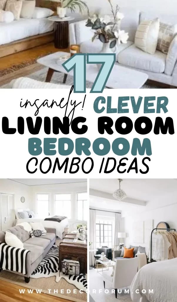 7 Insanely clever living room bedroom combo ideas